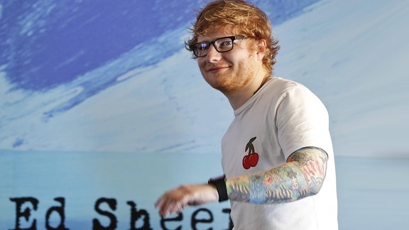 Ed Sheeran, während einer Pressekonferenz in Mexico City, Juni 2017
