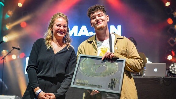 Majan, Newcomer des Jahres 2019 beim NEW MUSIC AWARD. Er wurde nominiert für DASDING.