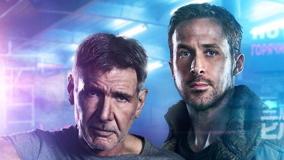Die Blade Runner, gespielt von Harrison Ford und Ryan Gosling