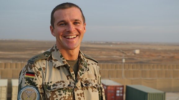 Soldat Dennis im Einsatz in Jordanien