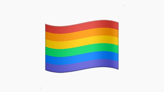 Emoji einer Regenbogen-Flagge aus iOS 10