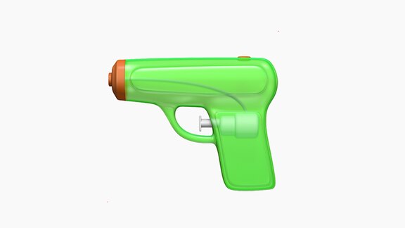 Emoji einer Wasserpistole aus iOS 10