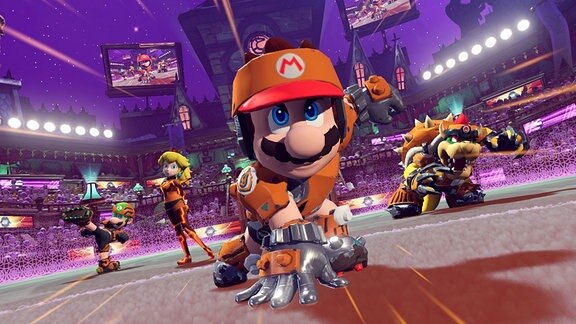 Szene aus dem Spiel "Mario Strikers: Battle League Football"
