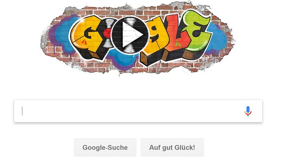Google Doodle zum Thema "HipHop"