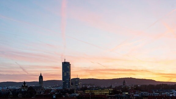 Ein Blick auf die Skyline von Jena
