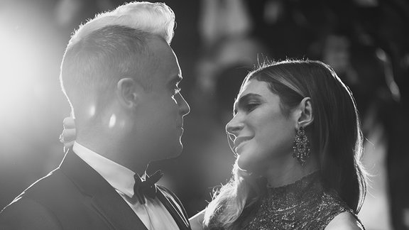 Ayda Field und Robbie Williams in Cannes/Frankreich (2015)