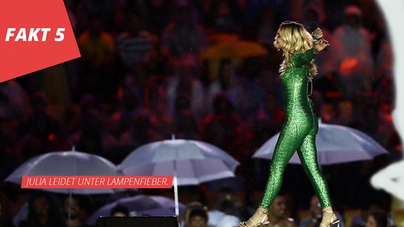 Julia Michaels, während eines Auftritts im Maracana Stadion in Rio während der Olympischen Spiele in Rio de Janeiro 2017