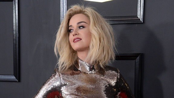 Katy Perry auf dem Roten Teppich bei den Grammys 2017.