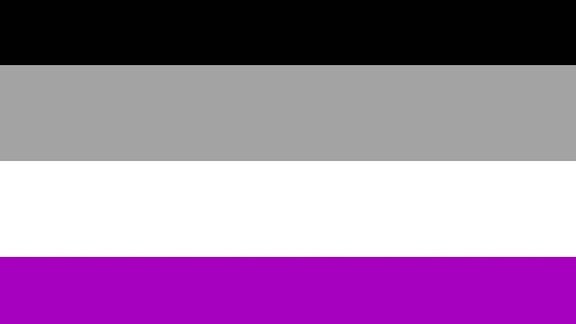 Internationale Flagge für Asexualität