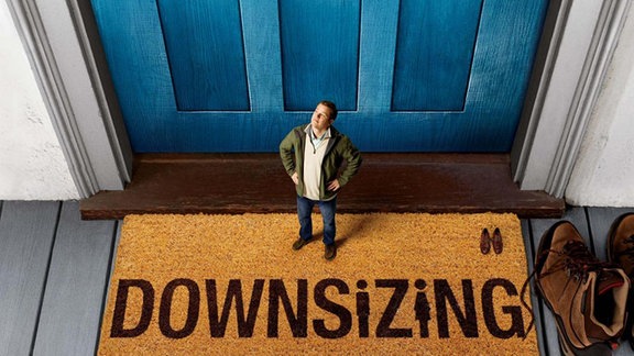 Matt Damon im Film "Downsizing" (Plakatausschnitt)