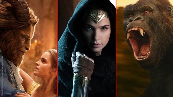 2017 neu: Die Schöne und das Biest | Wonder Woman | Kong: Skull Island