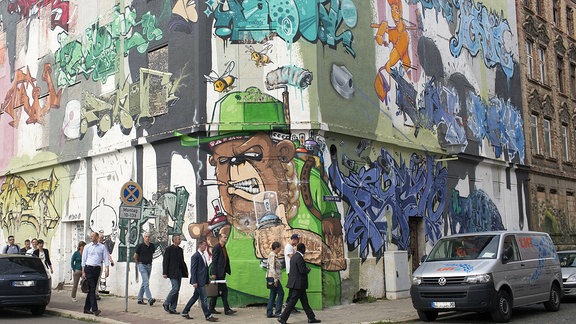 Graffitis in Halle/S. (Freiraumgalerie)