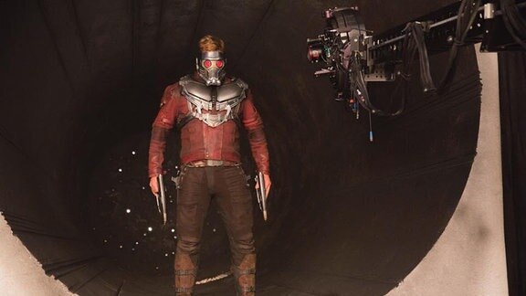 Chris Pratt während der Dreharbeiten