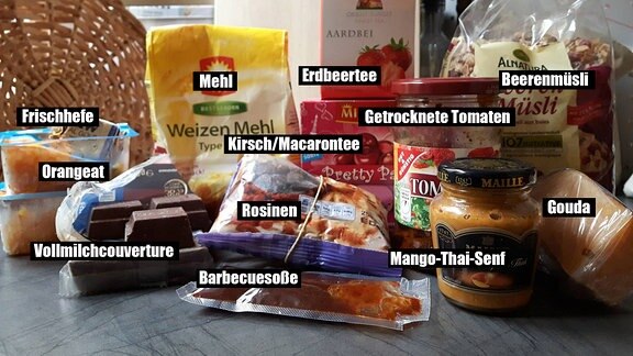 Lebensmittel for sharing, egal ob die Verpackung schon geöffnet ist, denn das ist bei Foodsharing egal.