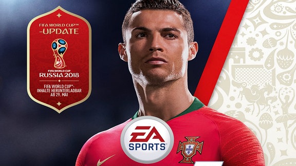 Portträt von Christiano Ronaldo in rotem Trikot