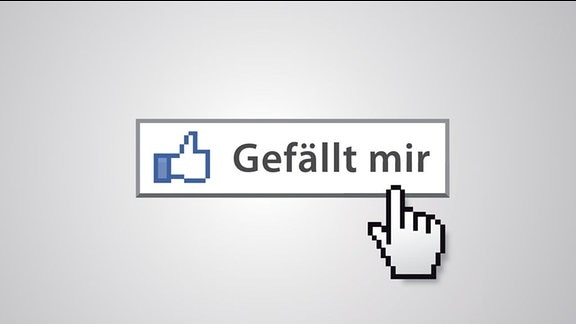 "Gefällt mir"-Button im Look von Facebook